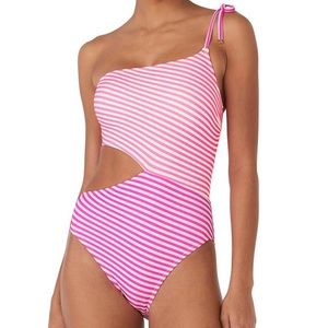 NWT Kate Spade Spring’24 Ringmaster One-piece, One Shoulder Cutout